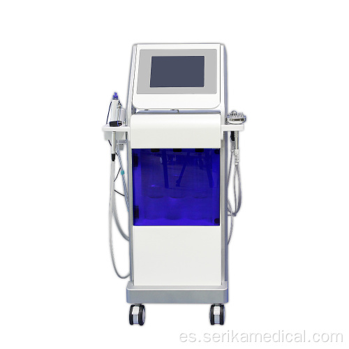 Máquina de jet de oxígeno facial de microdermabrasión.